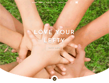 Tablet Screenshot of loveyourlefty.com